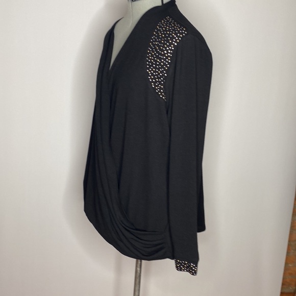 Belldini plus size black sweater with stones size 2X new with - Picture 4 of 8